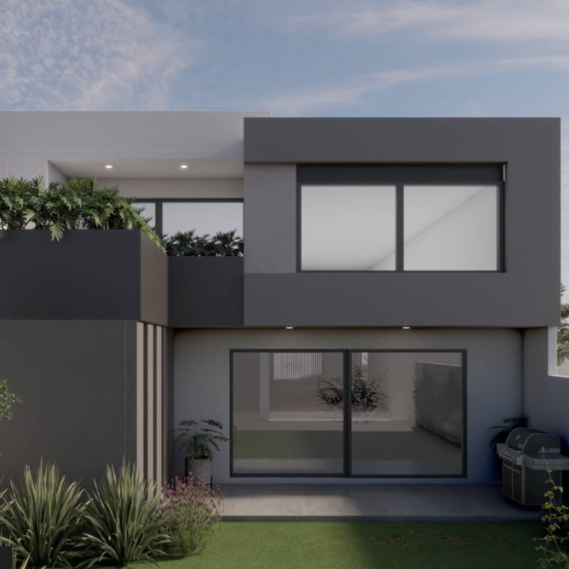 Fachada posterior Casa Britania