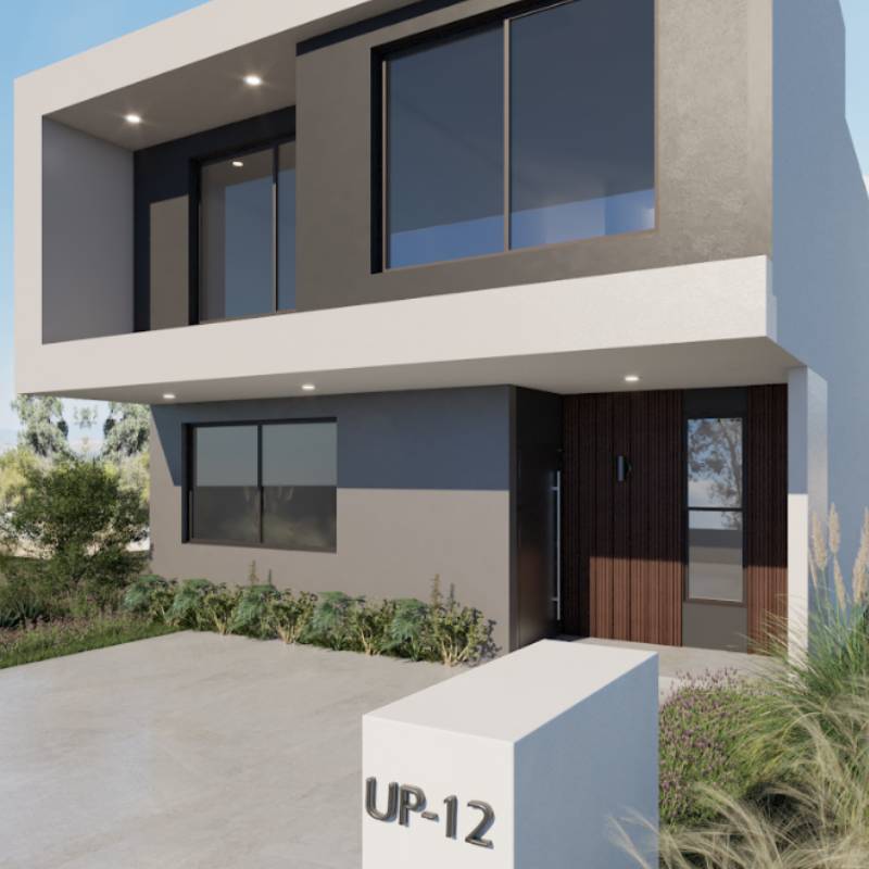 Fachada posterior volumen principal